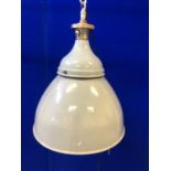 Pair of bell shaped industrial lights W 46 H 55