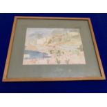 Gladys McCabe: Puerto De La Cruz watercolour, provenance: The George Gallery W 34 H 25