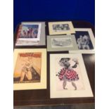 Collection of ballet related coloured prints.