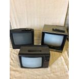 Philips and 2 small Salora TVs