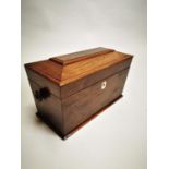 Victorian rosewood jewellery box.