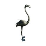 Bronze model of a Flamingo.