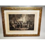 19th C. framed black and white print.