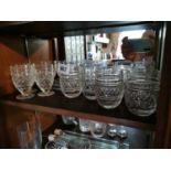 Eight Waterford Crystal glasses