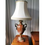 Decorative table lamp.