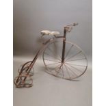 20th C. metal child's Penny Farthing.