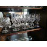 Five Waterford Crystal glasses