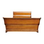 Good quality mahogany sliegh bed.