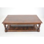 Oak coffee table.