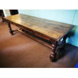 19th C. oak kitchen table.