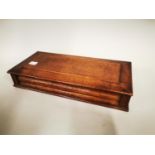Early 20th C. oak jewellery box.