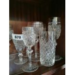 Misc. lot of Waterford Crystal glasses.
