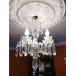Waterford Crystal four branch chandelier