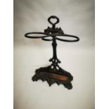 Cast iron stick stand.