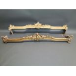 Pair of 19th C. curtain pelmets.