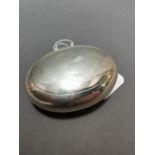 English silver snuff box