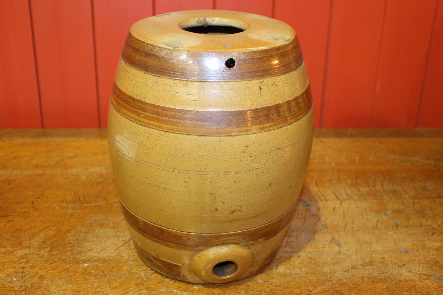 19th C. glazed earthenware dispenser