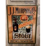 Tin plate J.J. Murphy & Co's advertising sign.