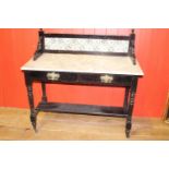 19th C. painted pine wash stand