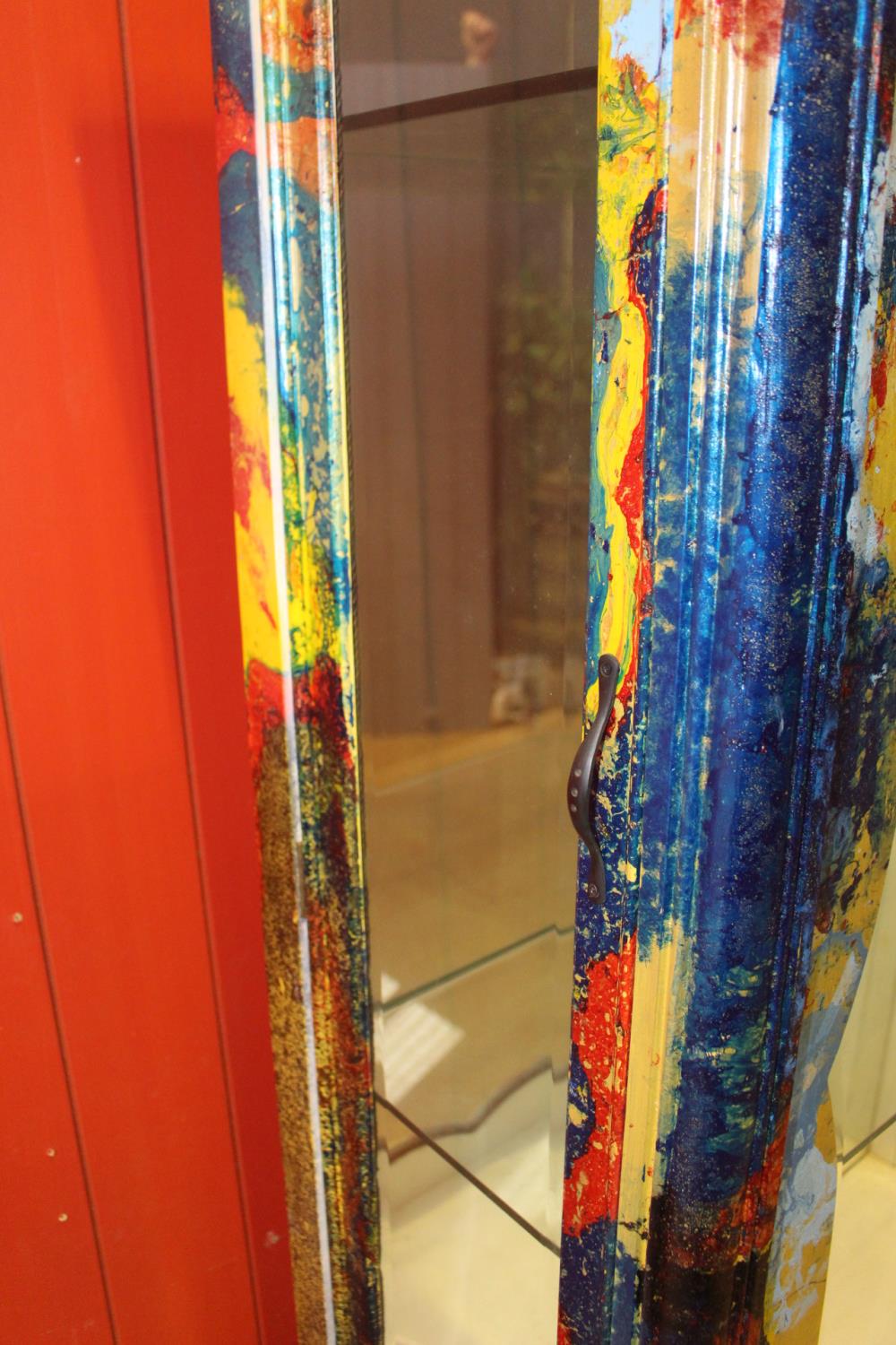 painted glass cabinet. - Image 2 of 2