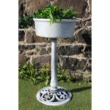 Cast iron garden planter