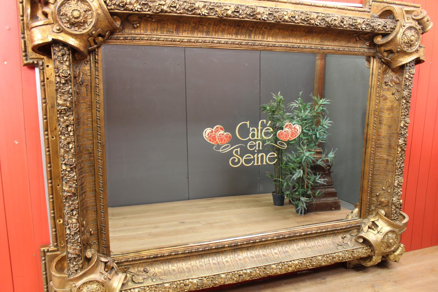 Gilt wall mirror