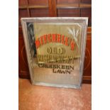 Mitchell's Old Irish Whiskey Cruiskeen Lawn advertising mirror