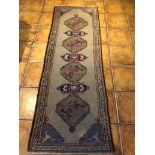 Sarab Iranian- Persian hand knotted wool runner