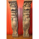 Pair of resin corbels