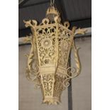 Wrought iron pendant ceiling light