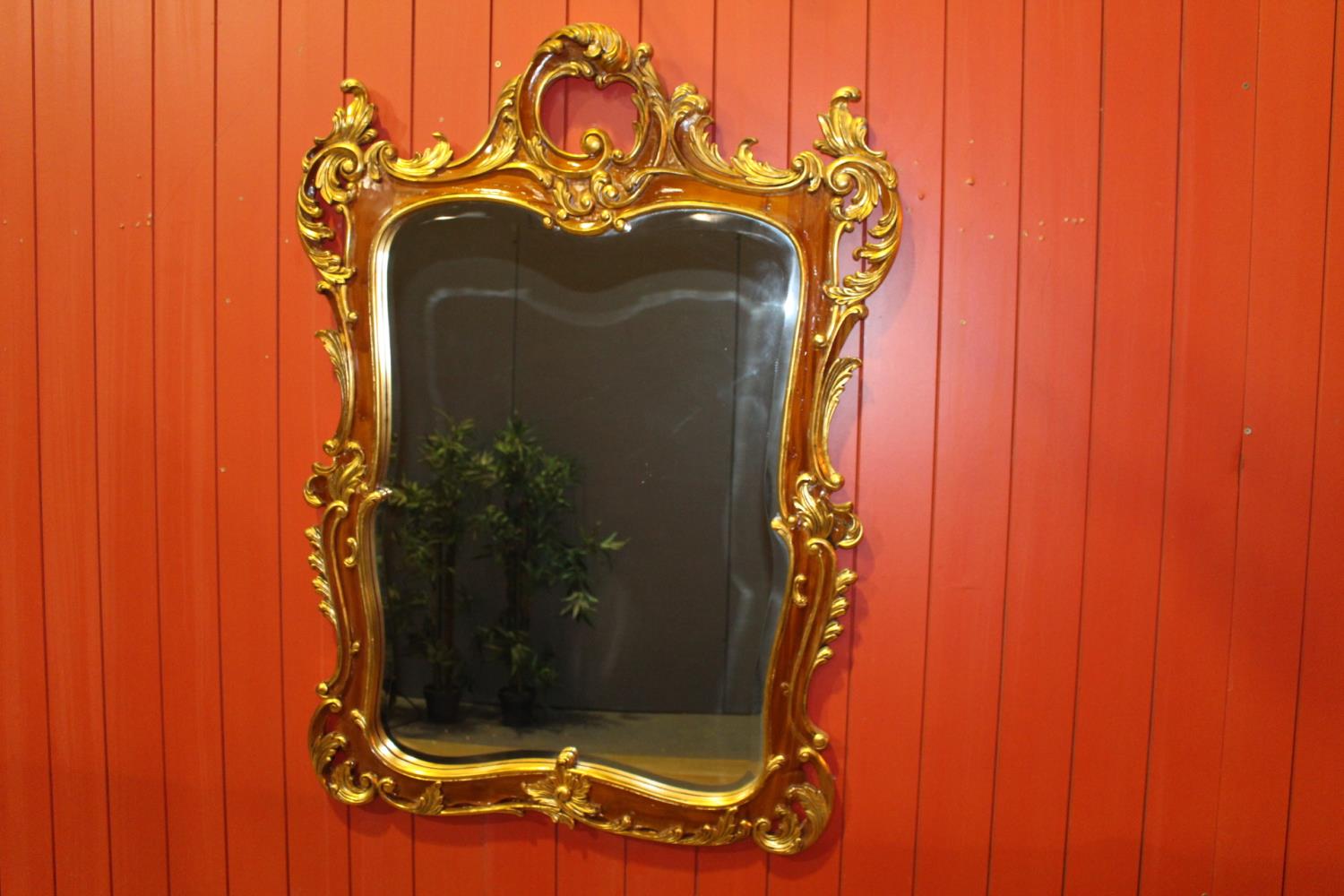 Giltwood wall mirror