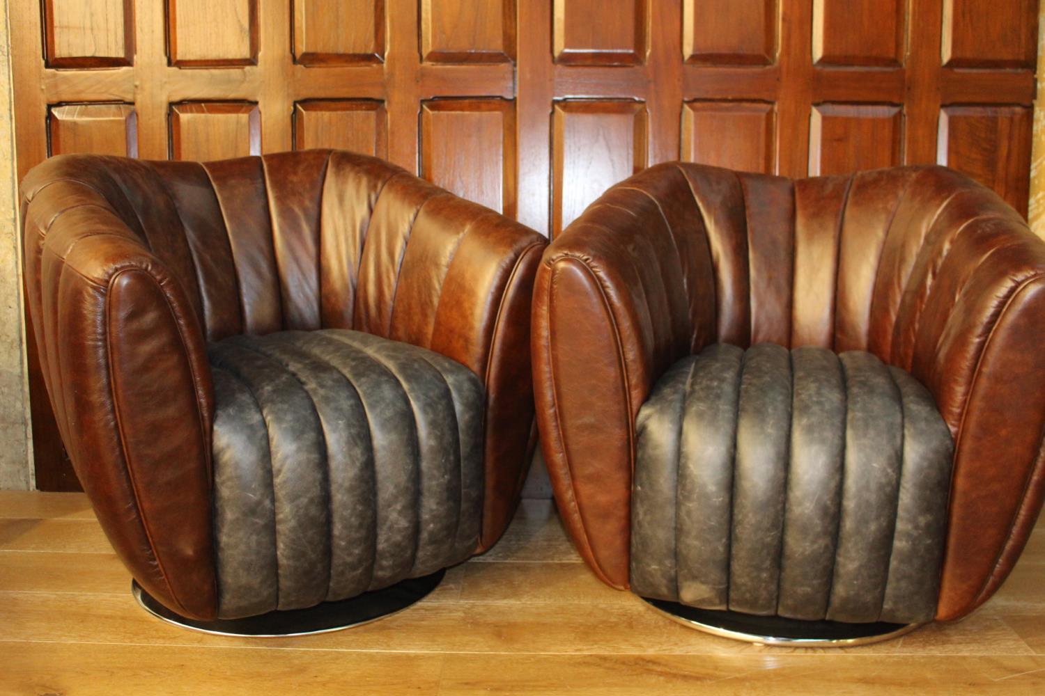 Pair of Dialma tub chairs.