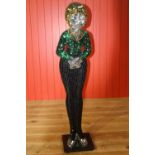 Mosaic glass figure