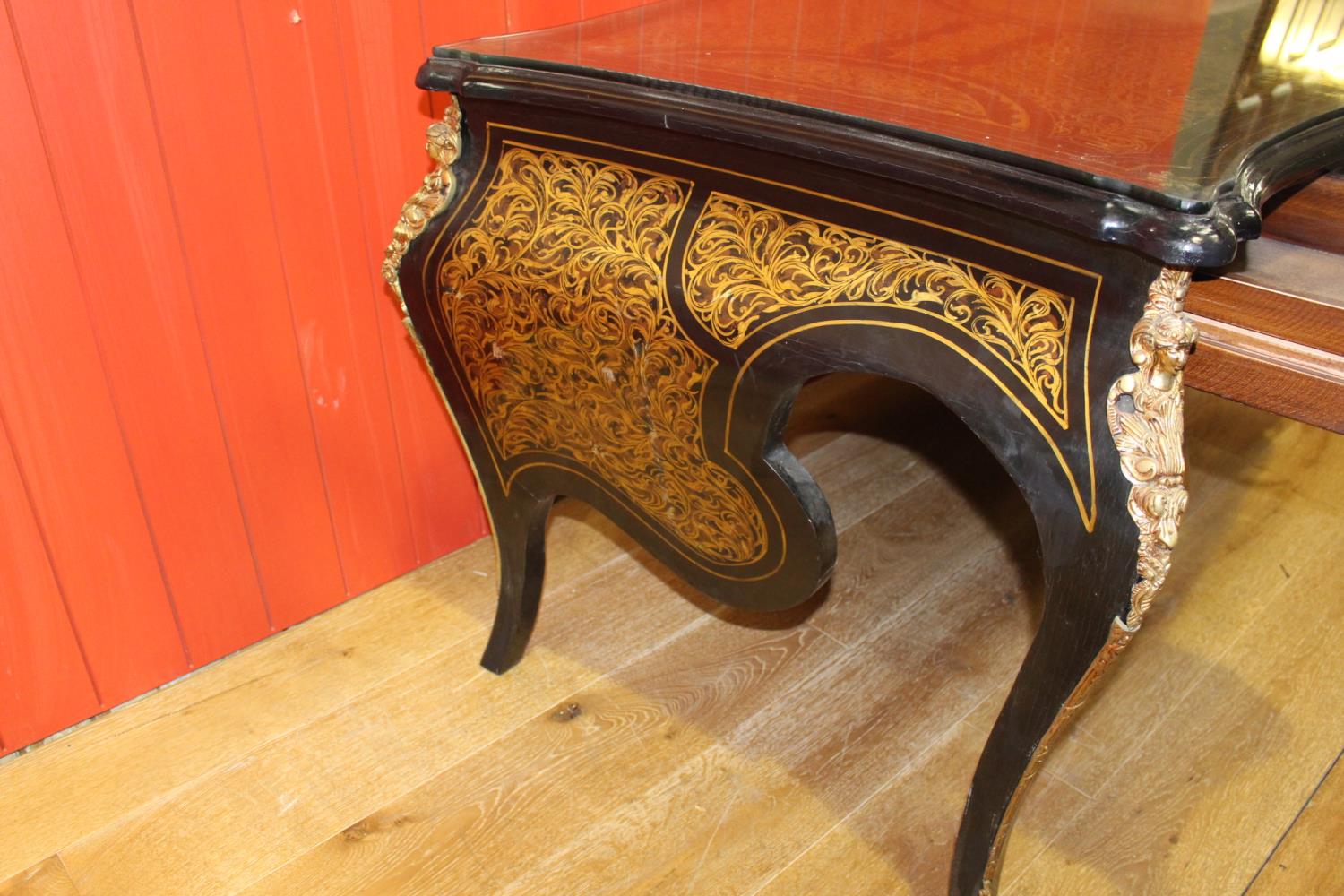 Ebonised mahogany and gilt side table - Image 4 of 4