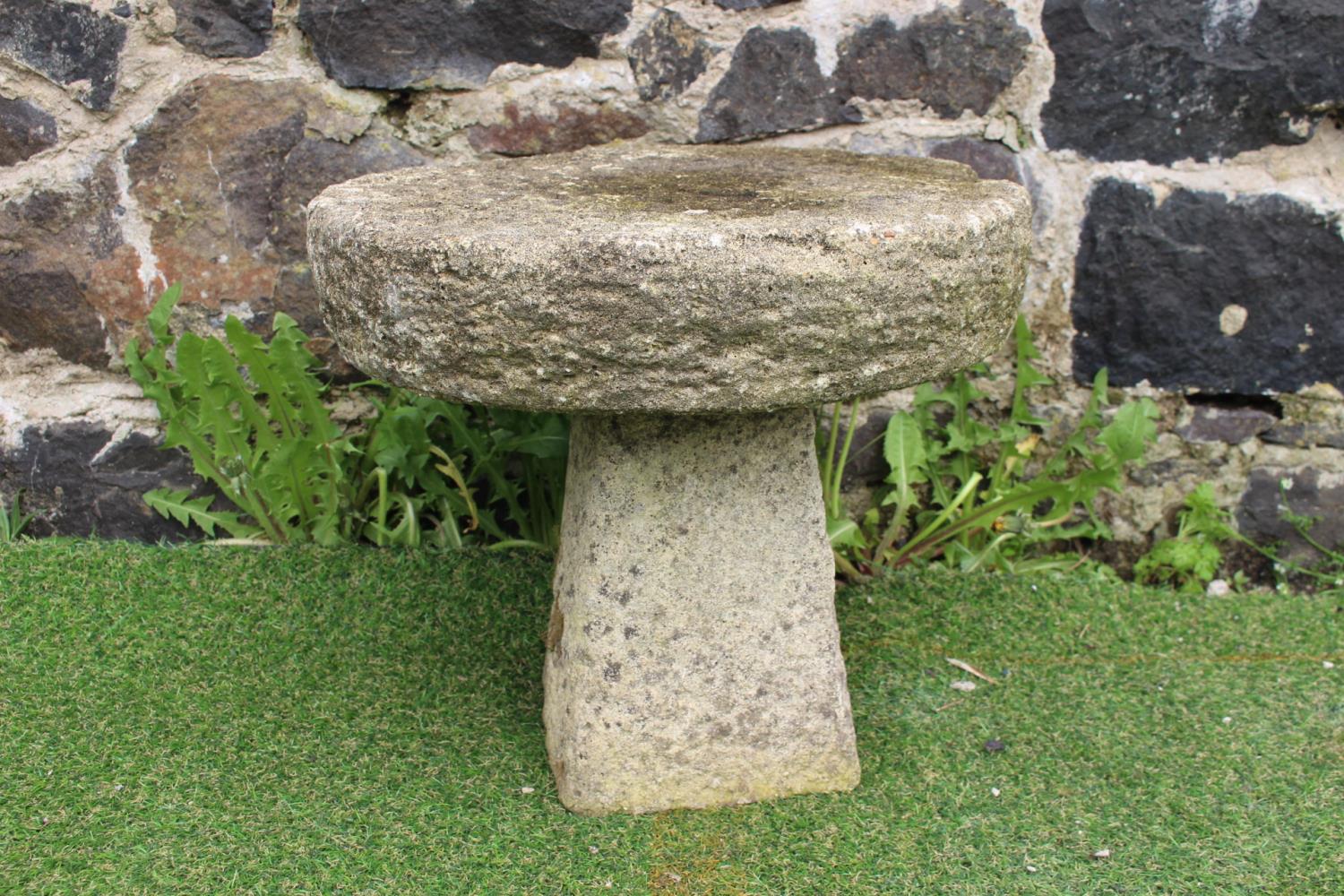 Small stone staddle stone