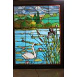 Leaded stain glass window