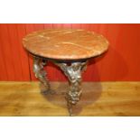 Marble topped table