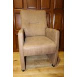 Nubuck armchair