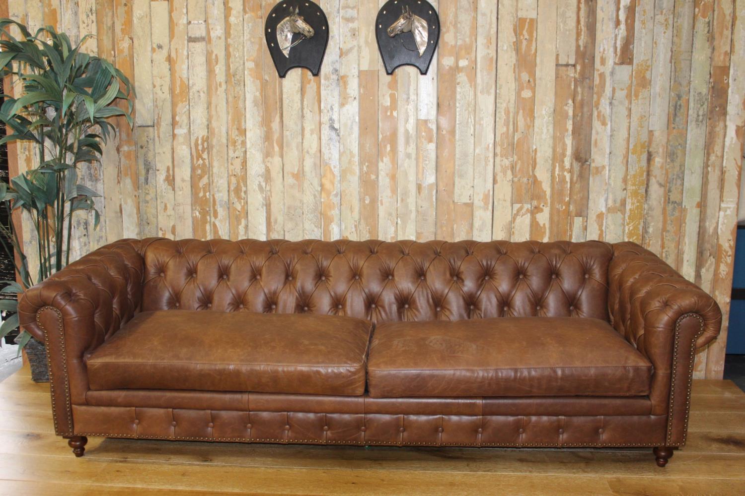 Four seated Chesterfield sofa.