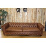 Four seated Chesterfield sofa.