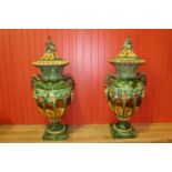 Pair of ceramic urns