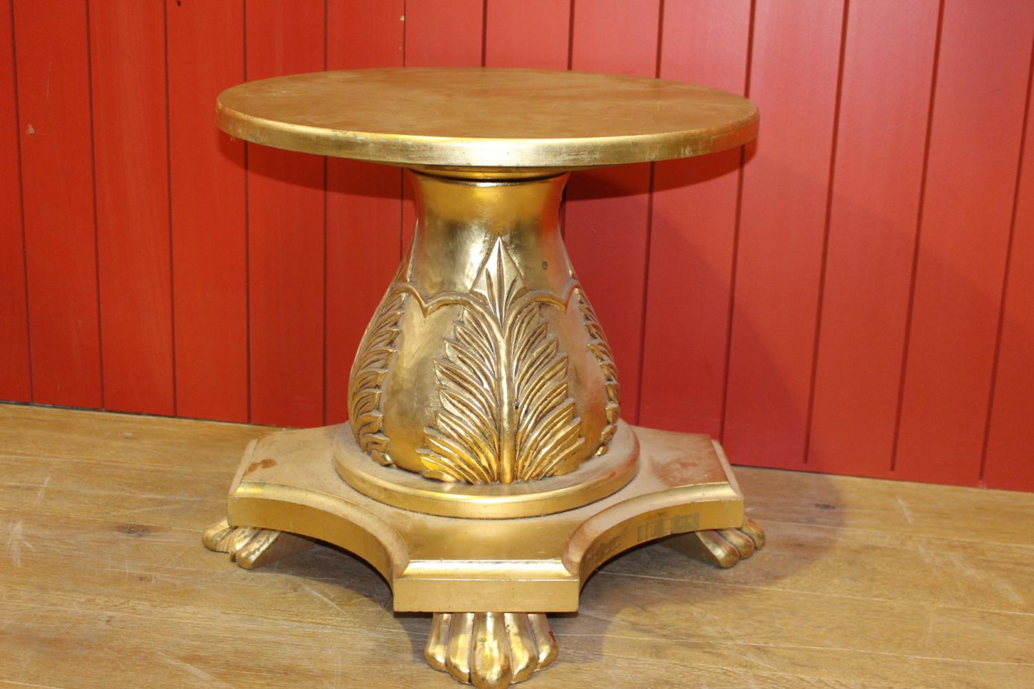 Decorative giltwood table