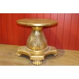 Decorative giltwood table