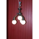 Bronze four branch ceiling light