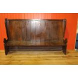 Oak Settle Bench.