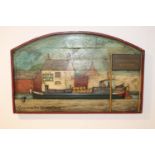 O'Toole's Shannon Harbour hand painted wooden advertising sign