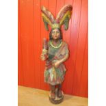 Resin figure of Indian Squaw