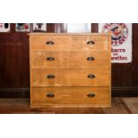 Early 20th C. pine chest of drawers.