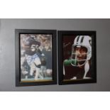 Two American footballer coloured prints