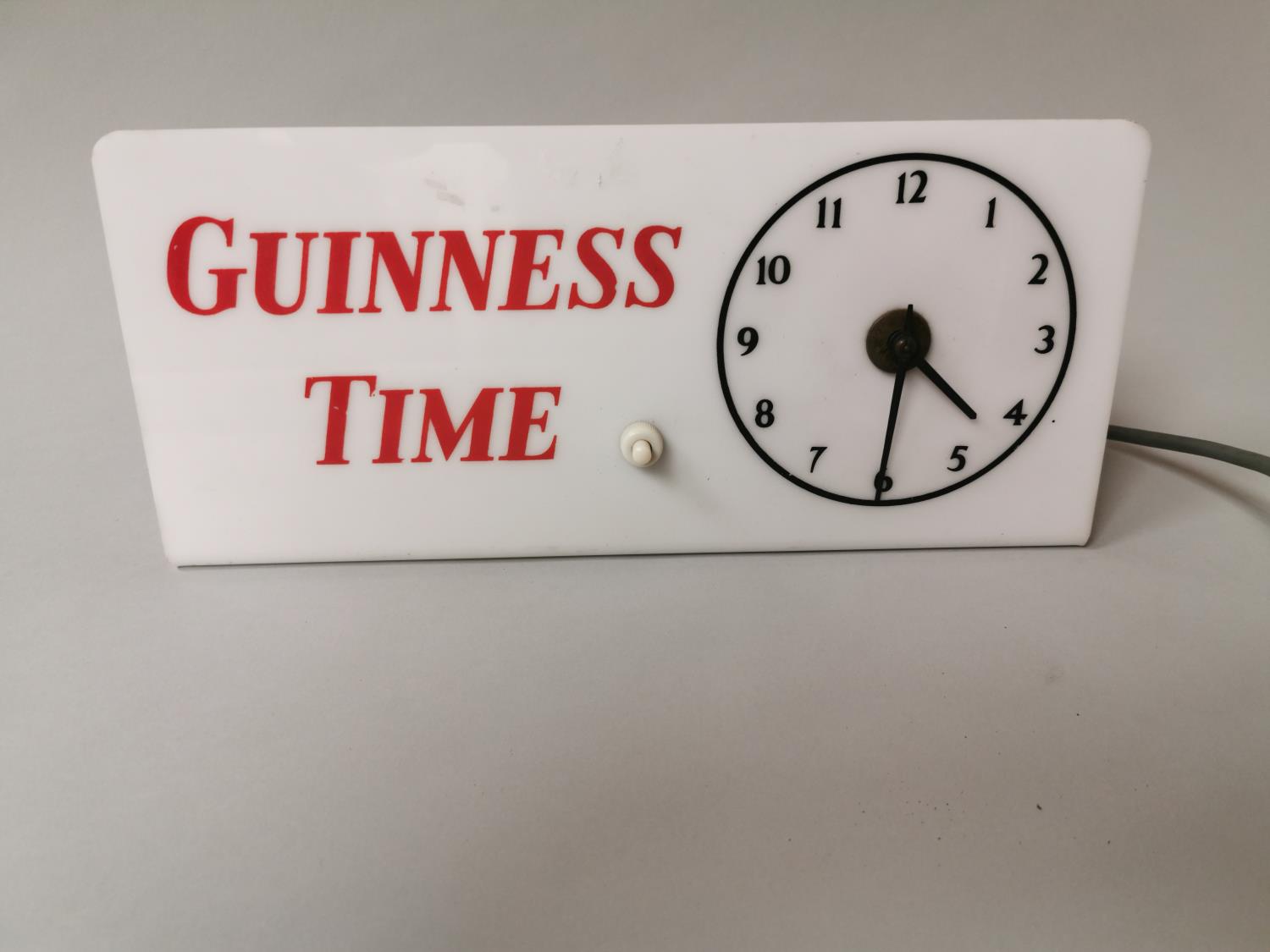 Guinness Time Perspex advertising clock. - Image 2 of 3